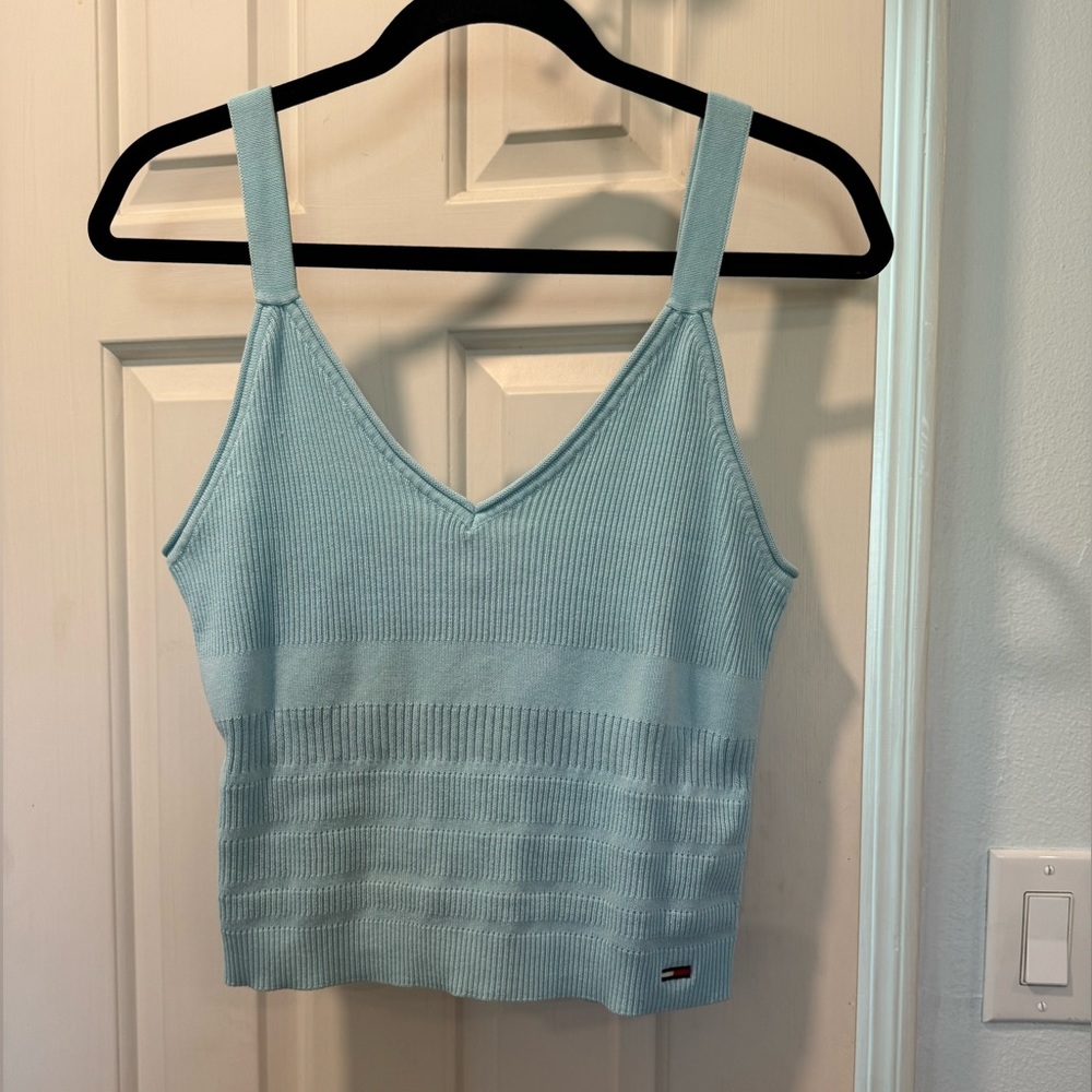 Turquoise sweater tank